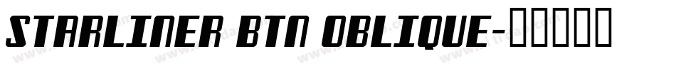 Starliner BTN Oblique字体转换